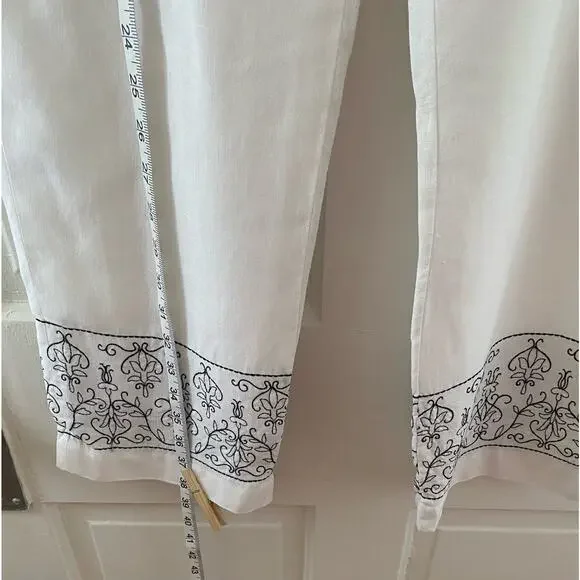 Women’s Carroll Reed Size 10 White Lining Capris - Picture 4 of 8